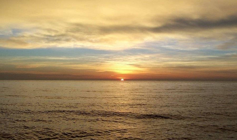 Sunrise along the calvert cliffs