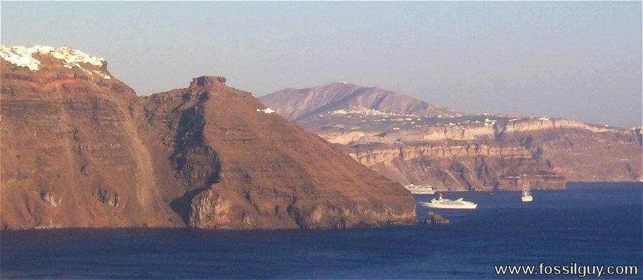 The Volcanic Cliffs of Santorini (Thera)