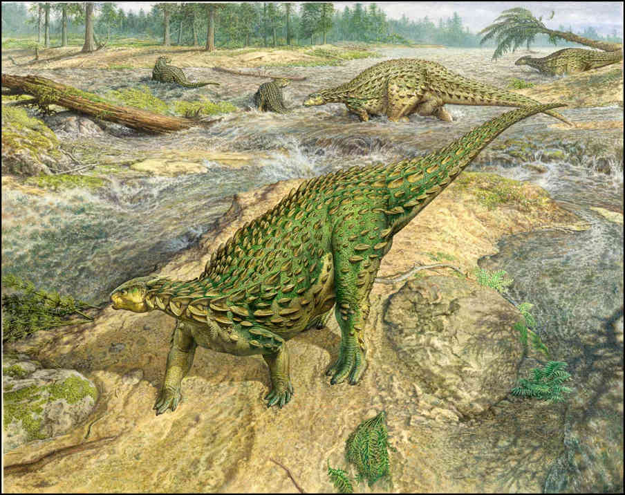 Illustration of Scelidosaurus by John Sibbick