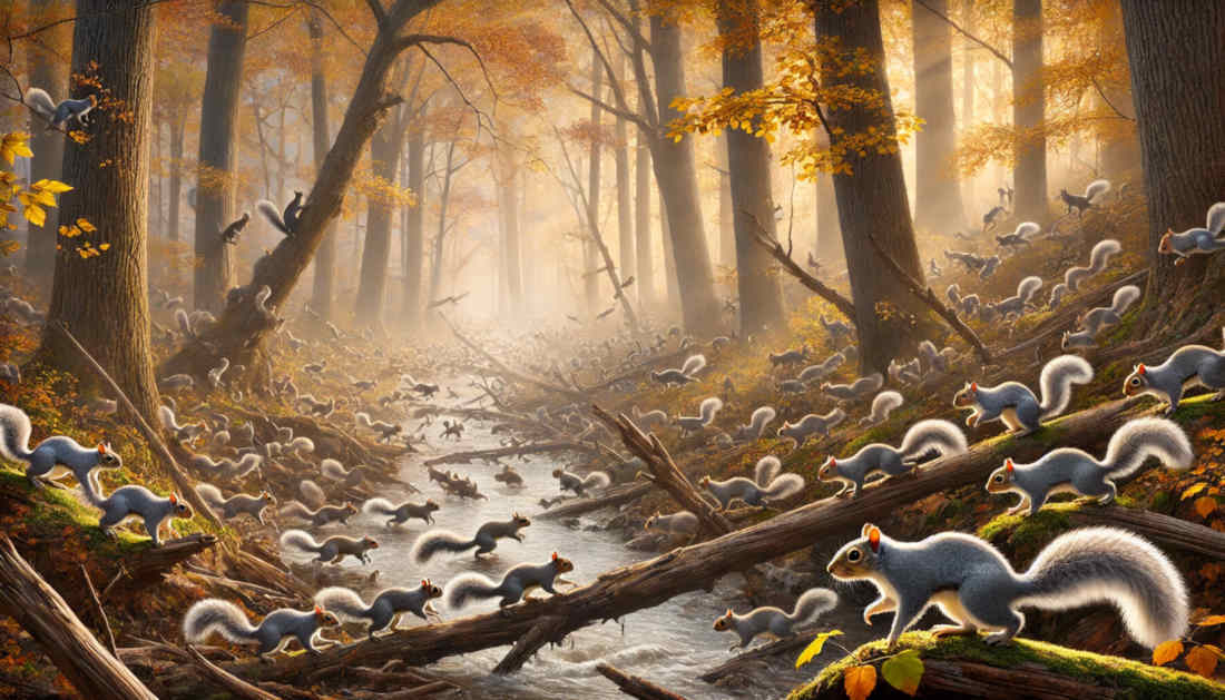 When Squirrels Migrated, and Why They Stopped