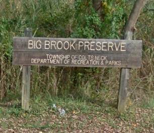 Hillsdale Road access point to Big Brook Preserve