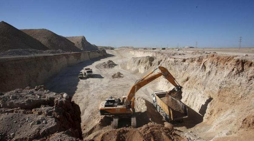 A phosphate mine in Morocco.  Notice the color of the sediment, this is the same color as the fossil Otodus and Mosasaur teeth found in the deposits.  Image from:  Morocco World News.