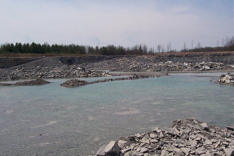 View of the Canadian Quarry that has Eurypterid sea scorpions