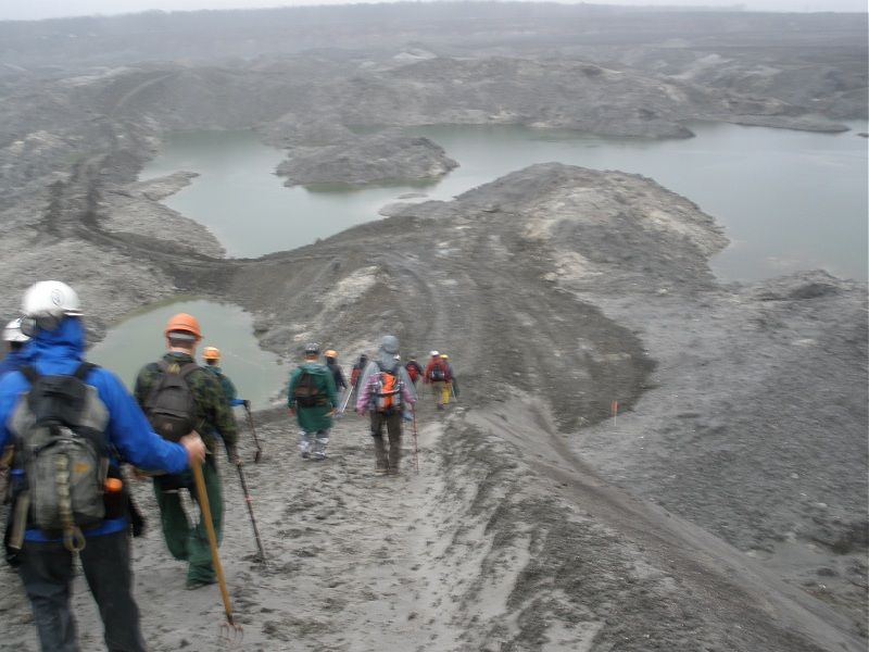 This is the steepest ramp I have ever seen entering the mine.
