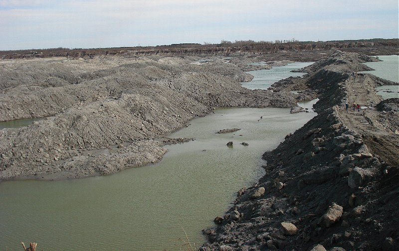 The fossil collecting area in the PCS phosphate mine