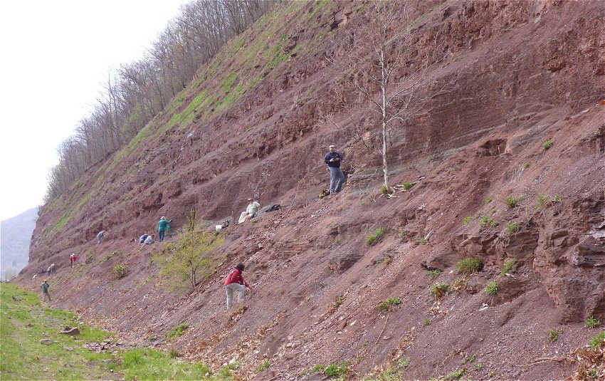 A view of the Red Hill Fossil Site in Central PA