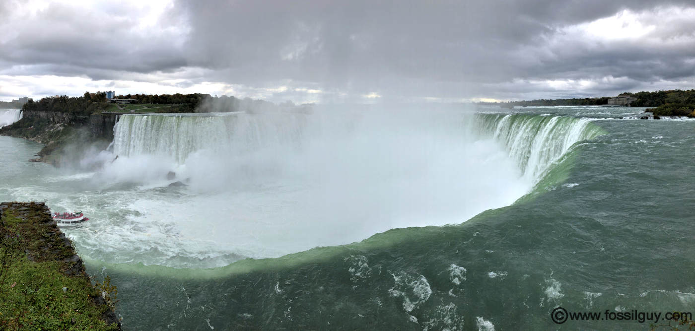 View of Niagara Falls.